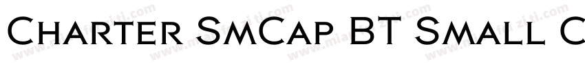 Charter SmCap BT Small Cap字体转换